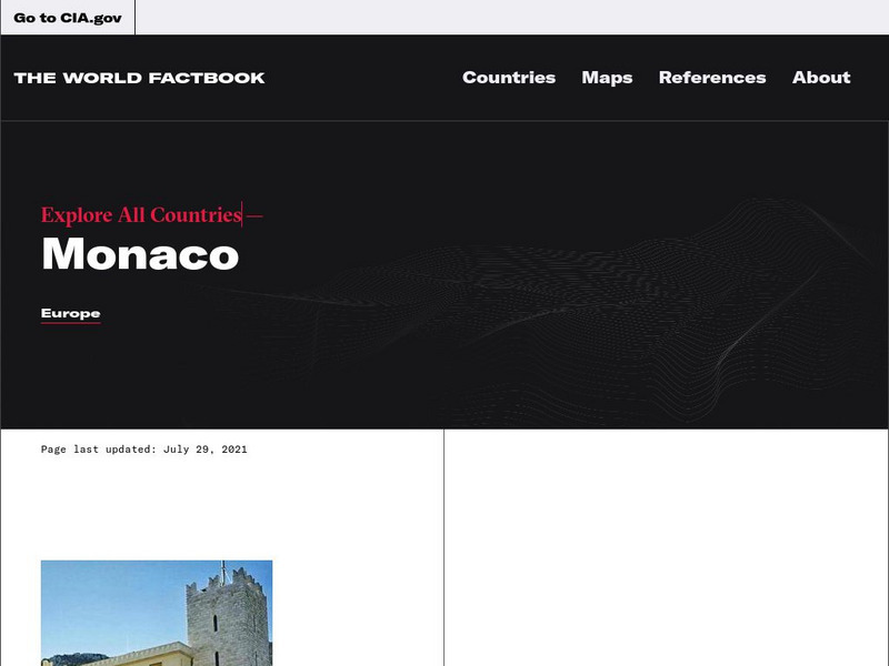 Cia: World Factbook: Monaco Handout