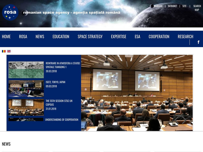Romanian Space Agency: Homepage Website Romanian Space Agency: Homepage Website