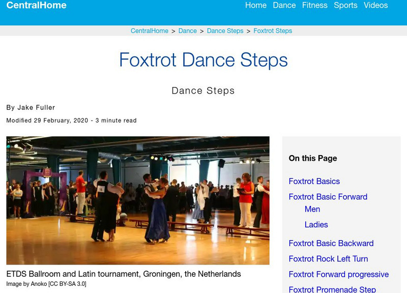 Central Home: Central Home: Dance Steps: Foxtrot Website