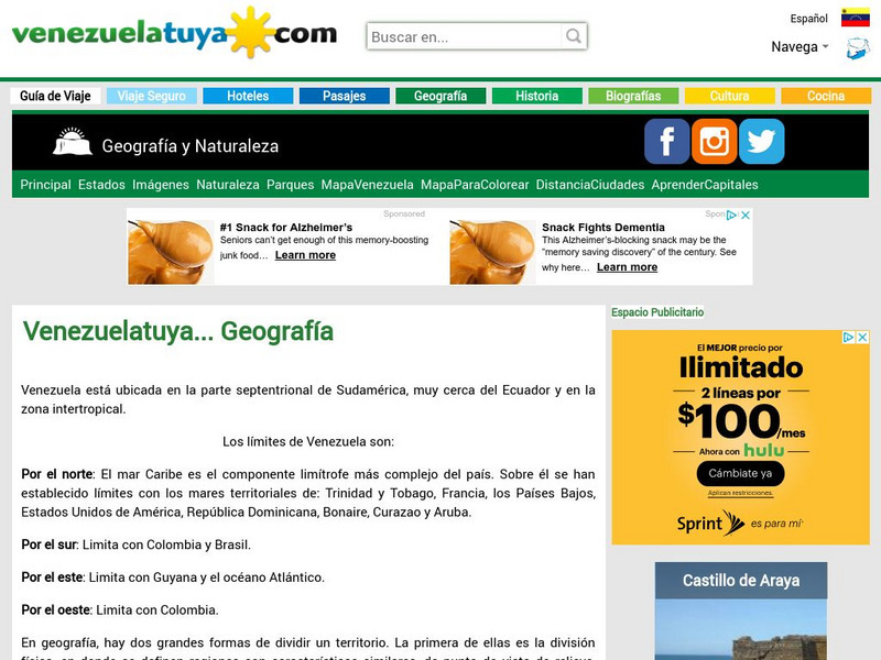 Venezuela: Geografia Website Venezuela: Geografia Website
