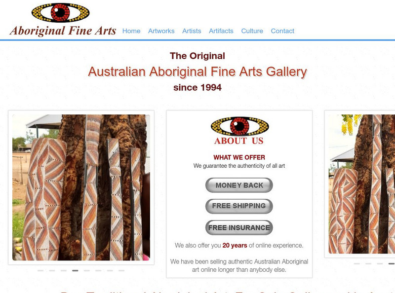 Aboriginal Fine Arts Gallery (Darwin, Australia) Website Aboriginal Fine Arts Gallery (Darwin, Australia) Website