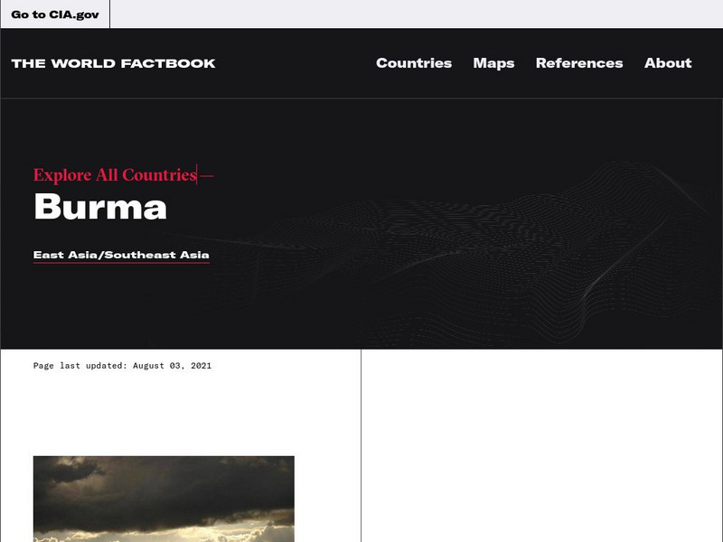 Cia: World Factbook: Burma Handout Cia: World Factbook: Burma Handout