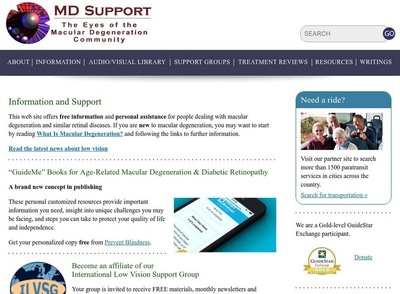 Macular Degeneration Support Group Website Macular Degeneration Support Group Website