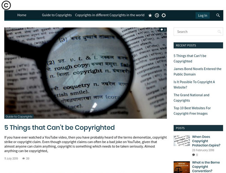 What Is Copyright Protection? Activity What Is Copyright Protection? Activity