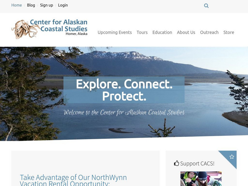 Center for Alaskan Coastal Studies Website Center for Alaskan Coastal Studies Website