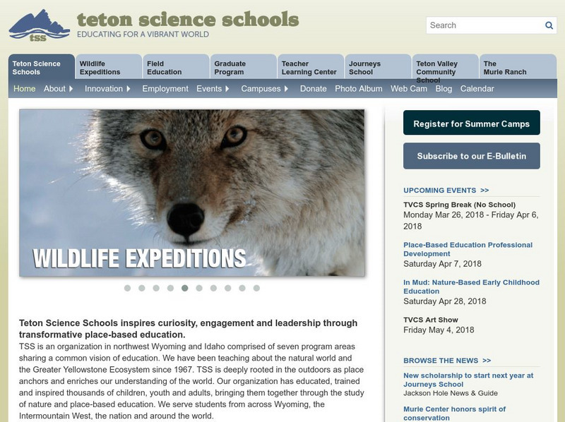 Teton Science School Website Teton Science School Website
