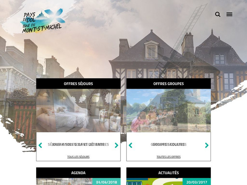 L'office De Tourisme Du Pays De La Baie Du Mont Saint Michel , Dol Et Pleine Fou Website