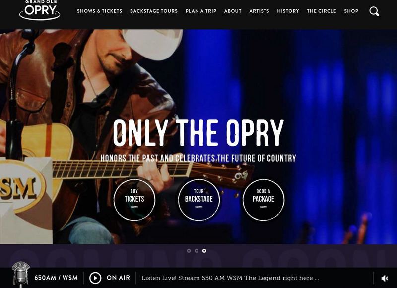 Grand Ole Opry Website Grand Ole Opry Website