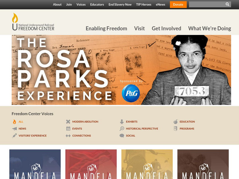 National Underground Railroad Freedom Center Website National Underground Railroad Freedom Center Website