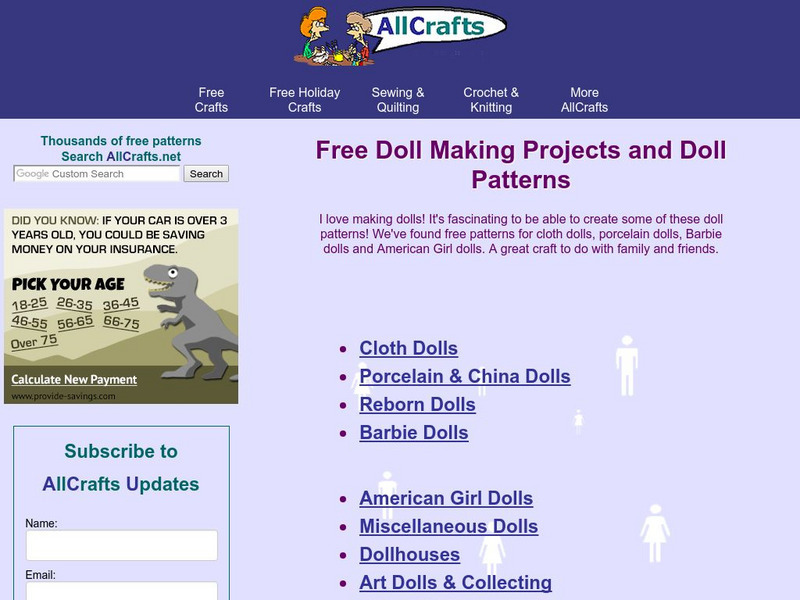 Doll Making: Find Free Doll Making Patterns Activity Doll Making: Find Free Doll Making Patterns Activity