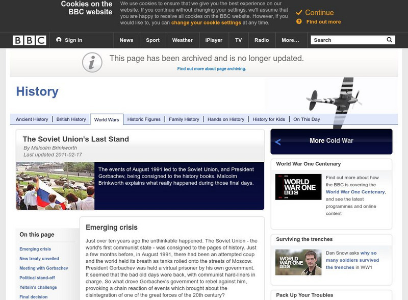 Bbc: The Soviet Union's Last Stand Article Bbc: The Soviet Union's Last Stand Article