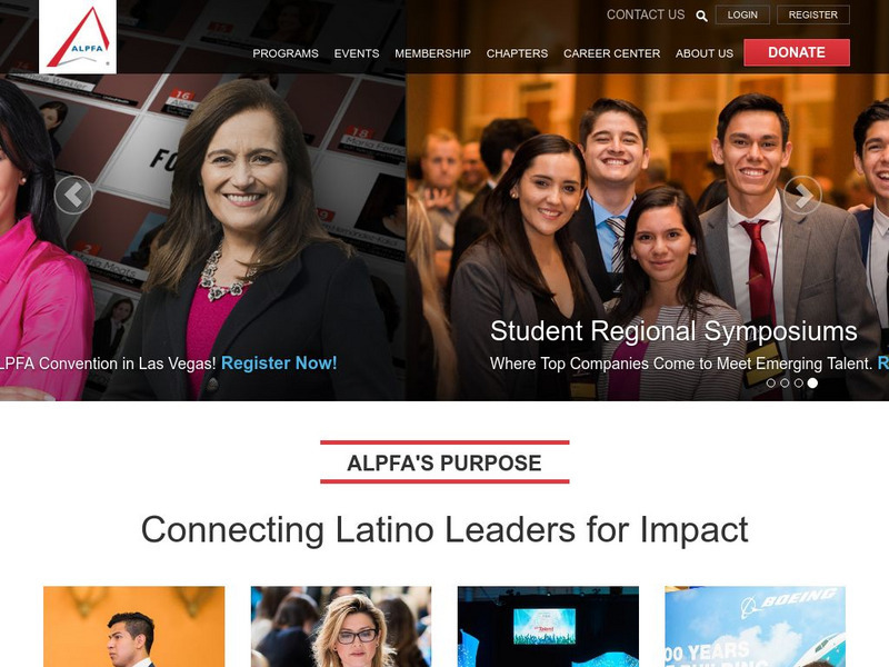 Association of Latino Professionals in Finance Website