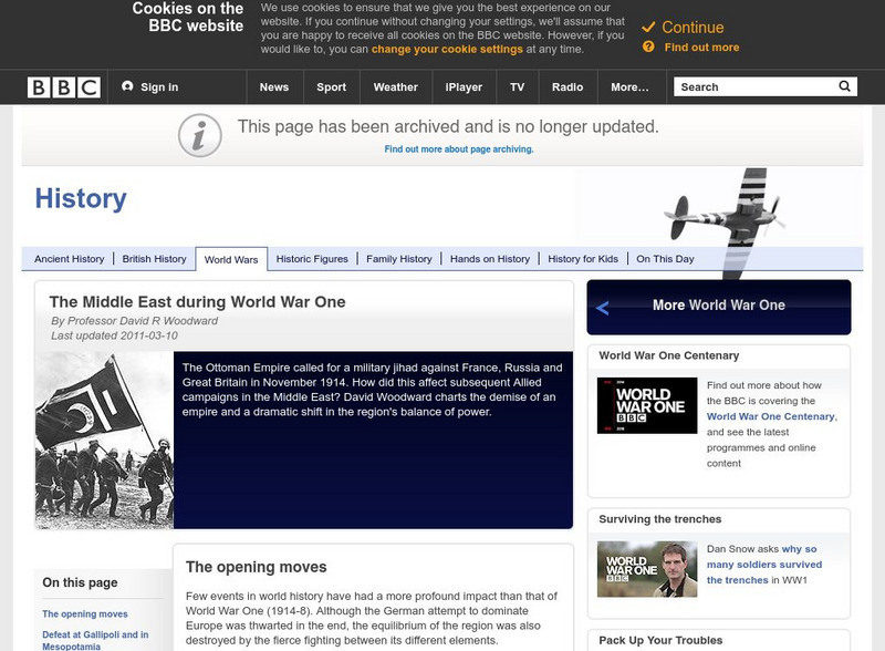 Bbc History: World Wars: World War One: The Middle East During World War I Website Bbc History: World Wars: World War One: The Middle East During World War I Website