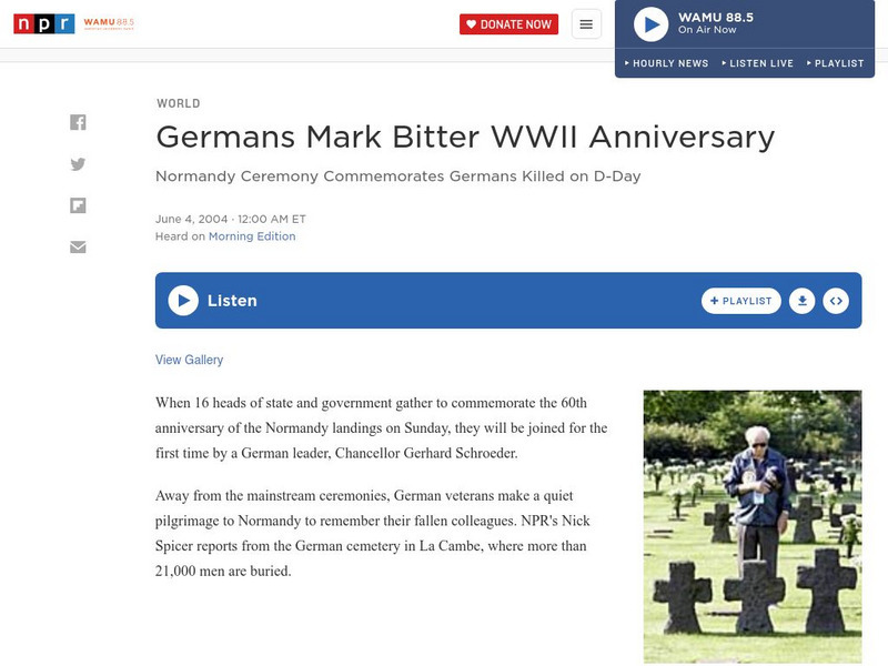 Npr: Germans Mark Bitter Wwii Anniversary Audio Npr: Germans Mark Bitter Wwii Anniversary Audio