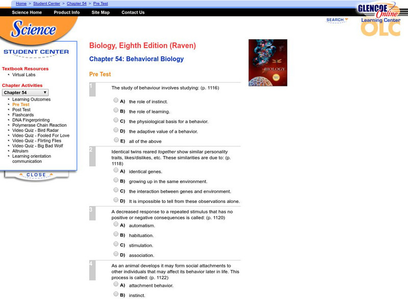 Mc Graw Hill: Behavioral Biology Unknown Type Mc Graw Hill: Behavioral Biology Unknown Type