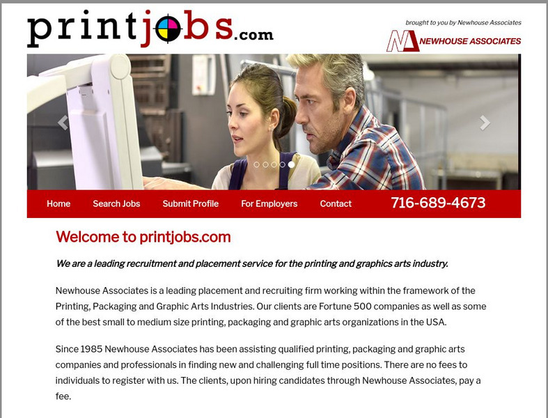Print Jobs: Printing & Graphic Arts Job Openings Website