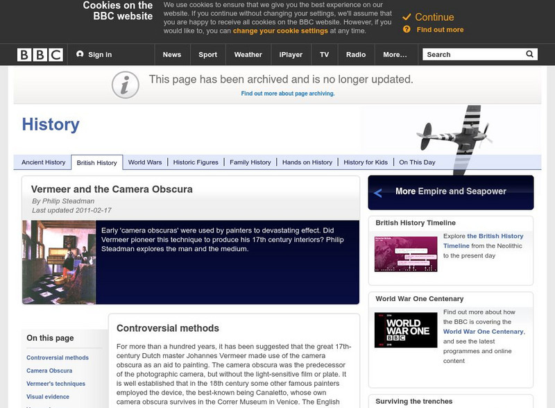 Bbc: Vermeer and the Camera Obscura Article Bbc: Vermeer and the Camera Obscura Article