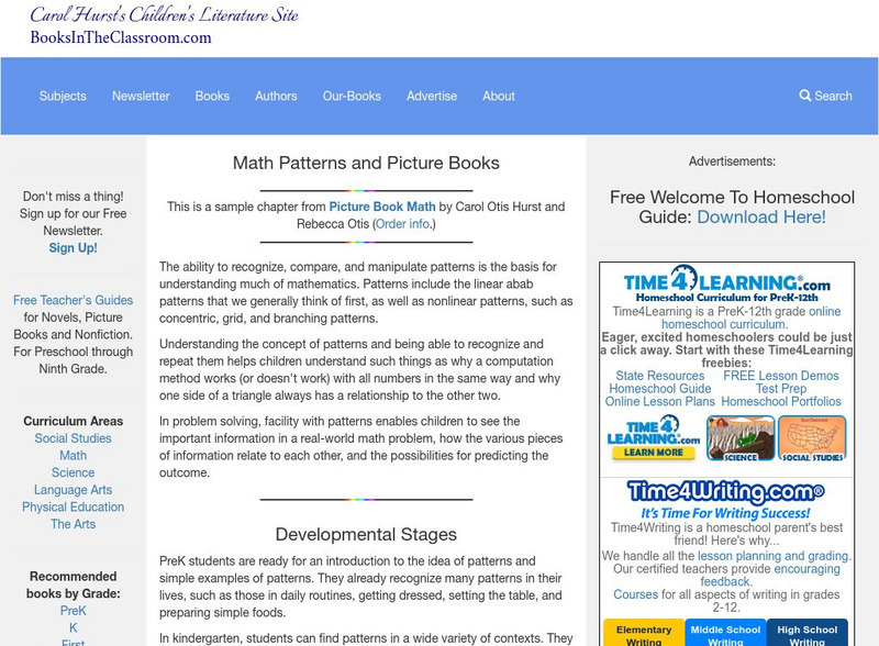 Carol Hurst's Children's Literature Site: Patterns and Picture Books Website Carol Hurst's Children's Literature Site: Patterns and Picture Books Website