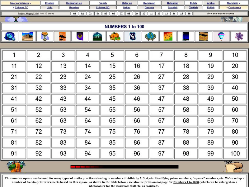Project Happy Child: 100s Board Worksheets Graphic Project Happy Child: 100s Board Worksheets Graphic