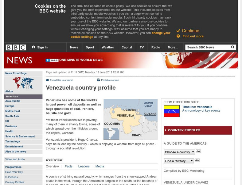 Bbc: News: Country Profile: Venezuela Handout Bbc: News: Country Profile: Venezuela Handout
