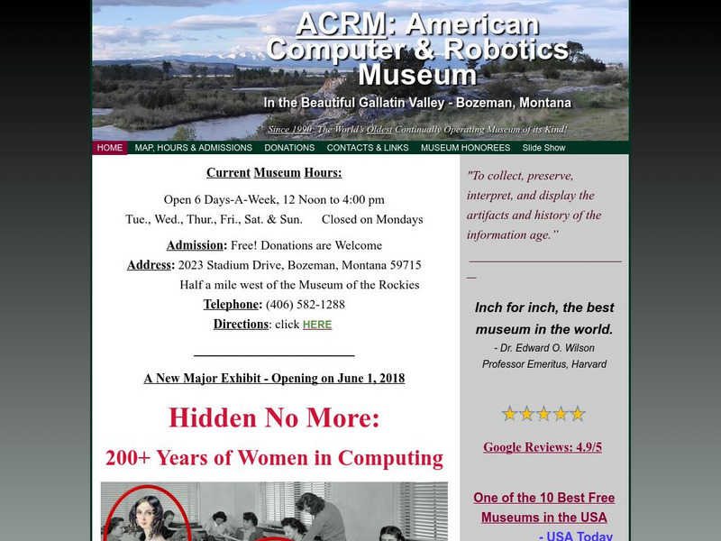 American Computer Museum Website American Computer Museum Website