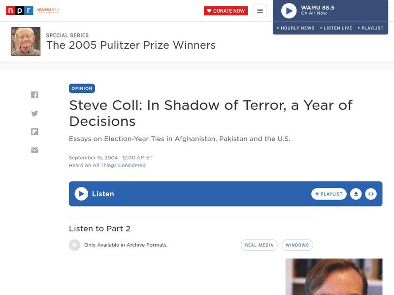 Npr: In Shadow of Terror, Year of Decision Audio