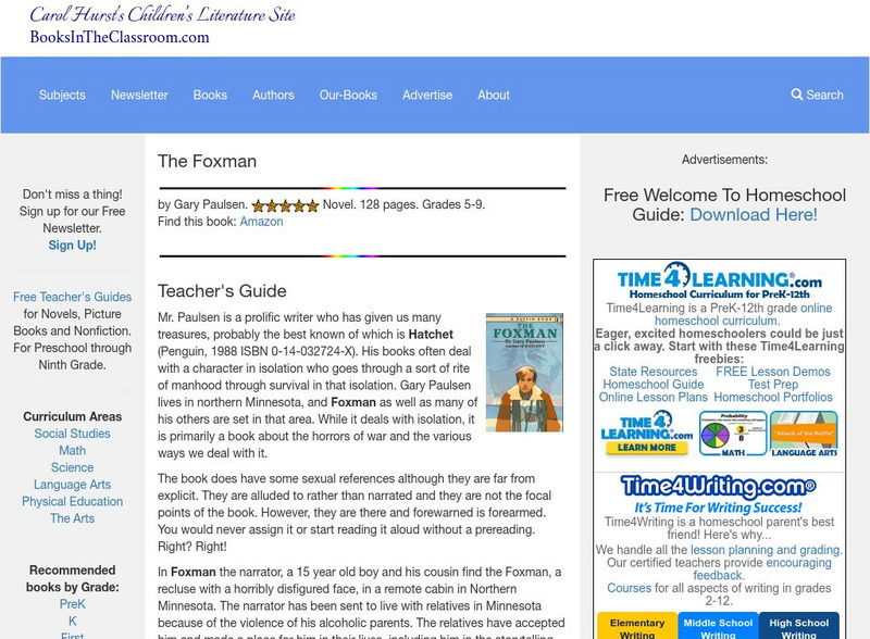 Carol Hurst's Children's Literature Site: The Foxman Website Carol Hurst's Children's Literature Site: The Foxman Website