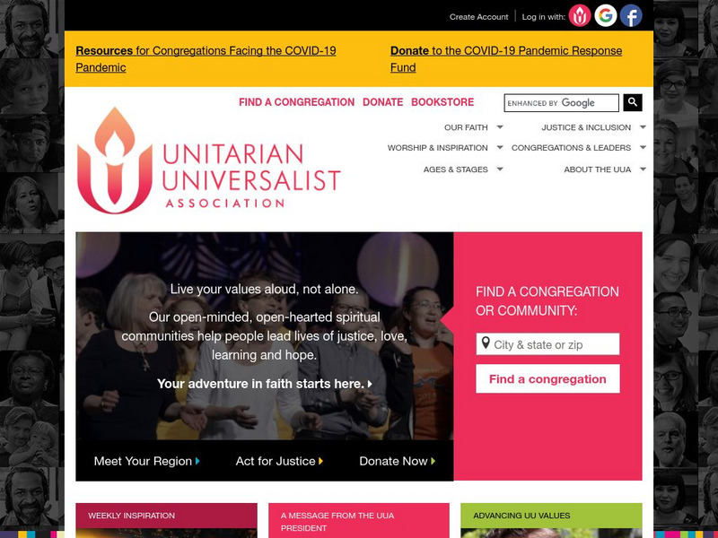 Unitarian Universalist Association Website
