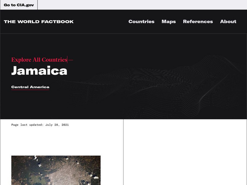 Cia: World Factbook: Jamaica Handout Cia: World Factbook: Jamaica Handout