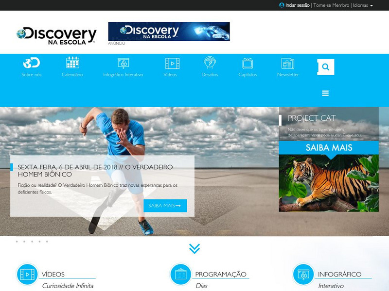 Discovery Channel Na Escola (Discovery School Brazil) Website Discovery Channel Na Escola (Discovery School Brazil) Website