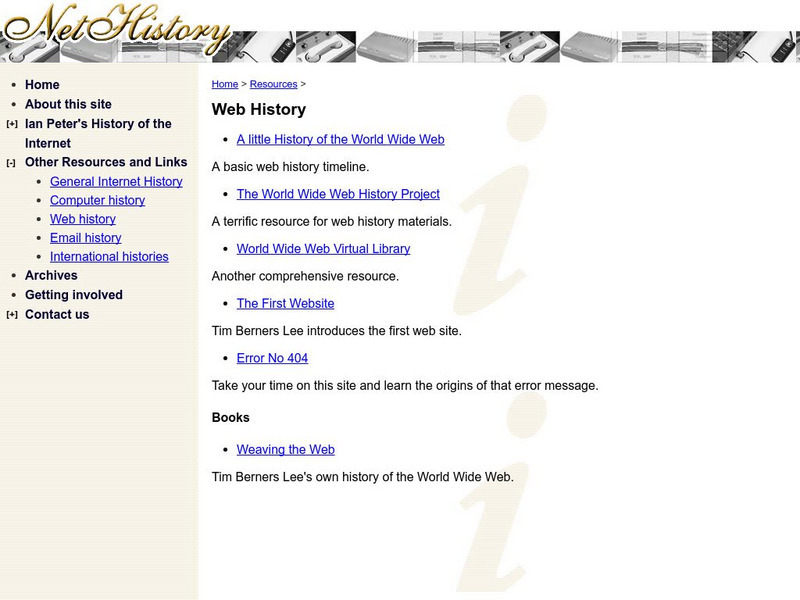 Net History: Web History Website Net History: Web History Website