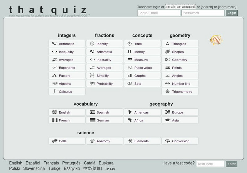 That Quiz Unknown Type That Quiz Unknown Type