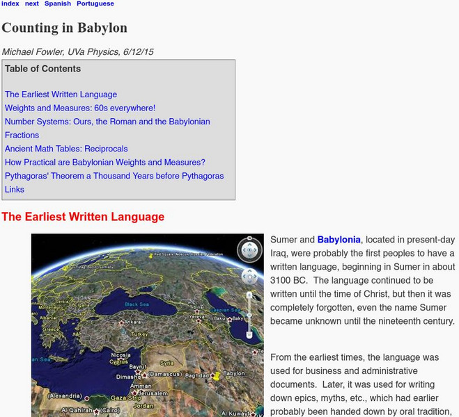 University of Virginia: Counting in Babylon Handout University of Virginia: Counting in Babylon Handout