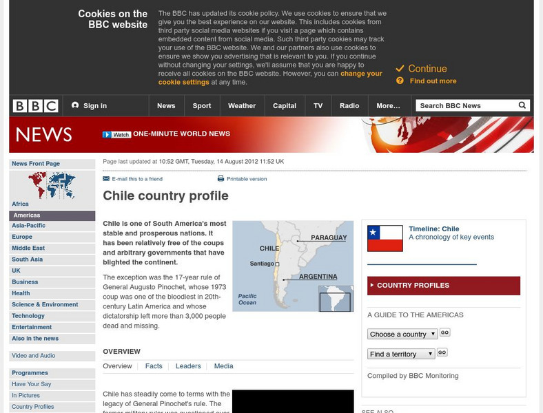 Bbc: News: Country Profile: Chile Handout Bbc: News: Country Profile: Chile Handout