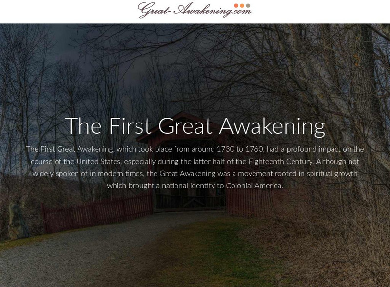 The Great Awakening Website The Great Awakening Website