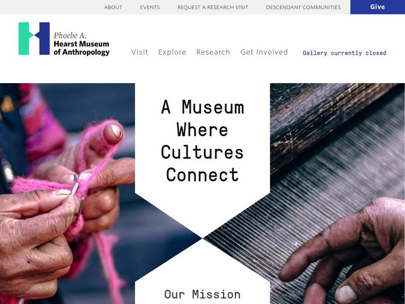 Phoebe A. Hearst Museum of Anthropology Website Phoebe A. Hearst Museum of Anthropology Website
