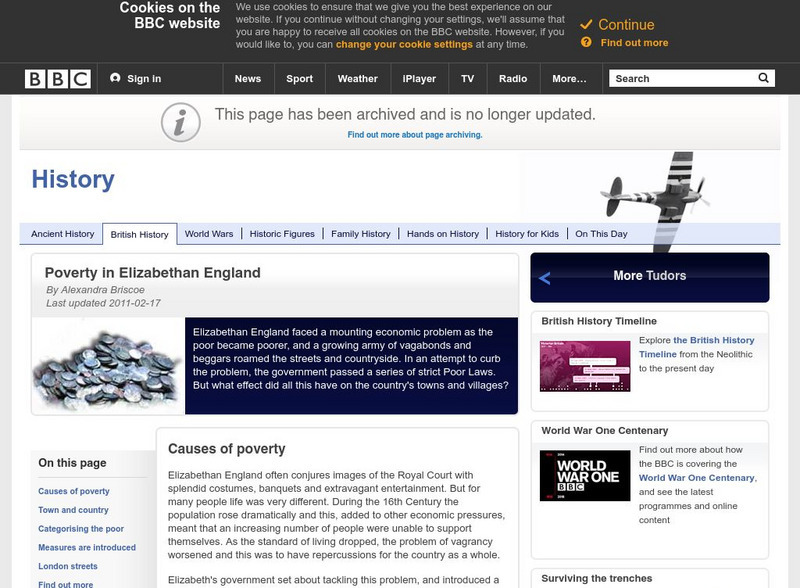Bbc History: British History: Tudors: Poverty in Elizabethan England Website Bbc History: British History: Tudors: Poverty in Elizabethan England Website