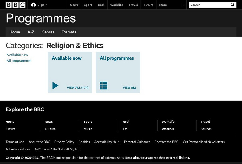 Bbc Religion: Religion & Ethics Website Bbc Religion: Religion & Ethics Website