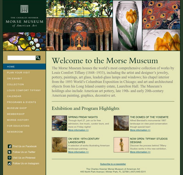 The Charles Hosmer Morse Museum of American Art Website The Charles Hosmer Morse Museum of American Art Website