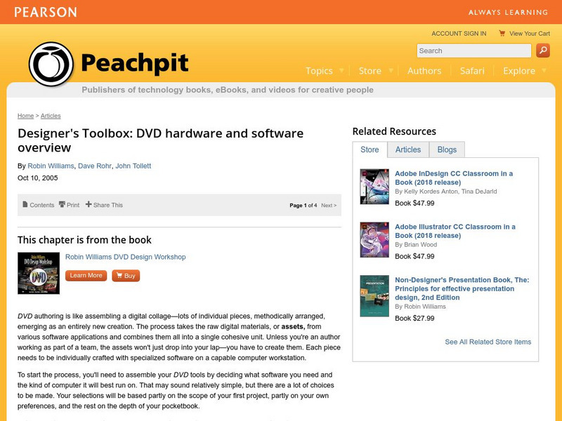 Dvd Hardware and Software Overview Handout Dvd Hardware and Software Overview Handout