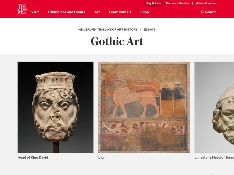 Metropolitan Museum of Art: Timeline of Art History Gothic Art Article Metropolitan Museum of Art: Timeline of Art History Gothic Art Article