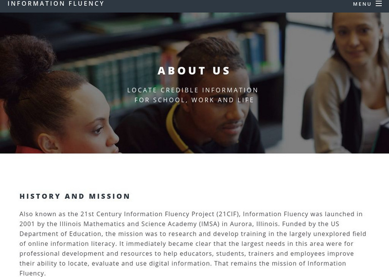 21st Century Information Fluency Project Website 21st Century Information Fluency Project Website