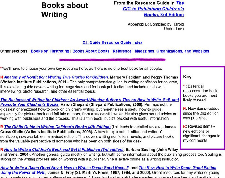 The Purple Crayon: Books About Children's Writing Unit Plan The Purple Crayon: Books About Children's Writing Unit Plan