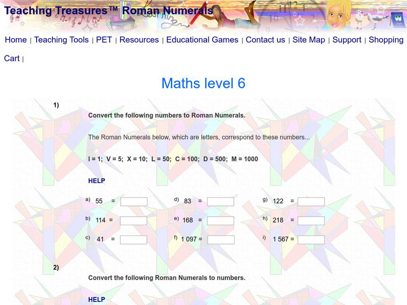 Teaching Treasures: Year Six Math (Page 2) Activity Teaching Treasures: Year Six Math (Page 2) Activity