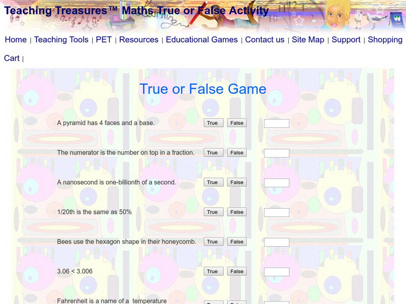 Teaching Treasures: Year Six Math True or False Activity Teaching Treasures: Year Six Math True or False Activity