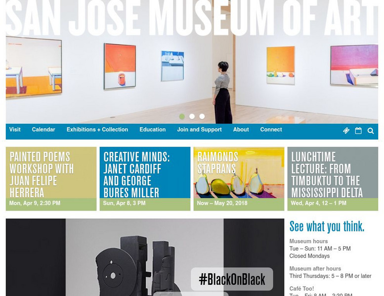 San Jose Museum of Art Website San Jose Museum of Art Website