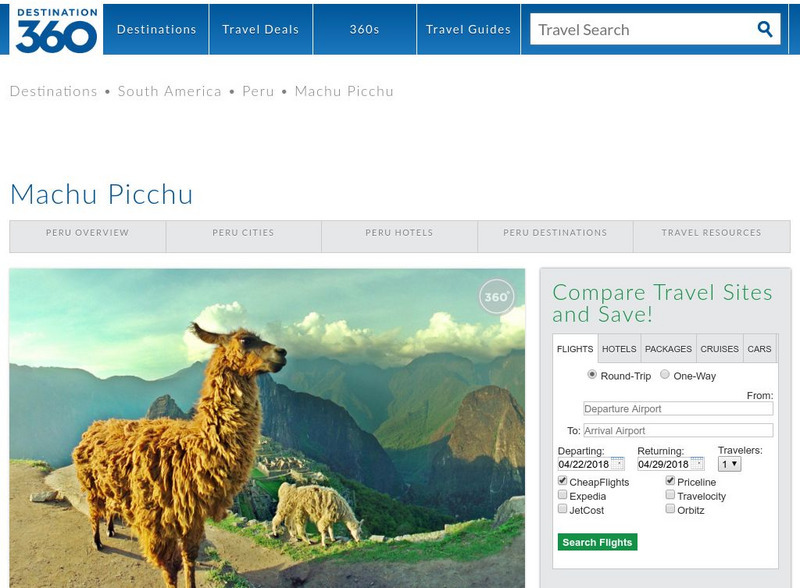 Peru: Machu Picchu Website