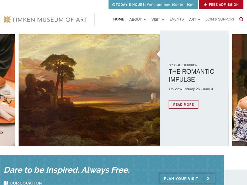 Timkin Museum of Art Website Timkin Museum of Art Website
