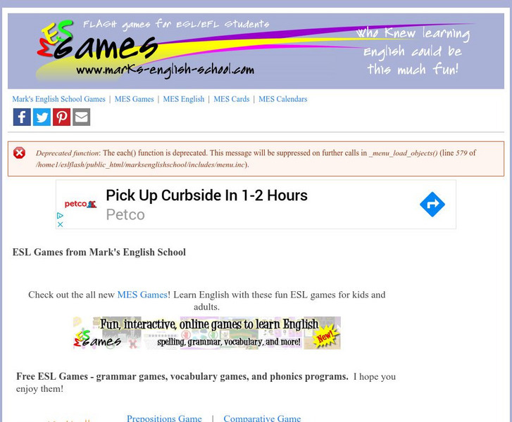 Mark's English School Online: Esl Games Interactive Mark's English School Online: Esl Games Interactive