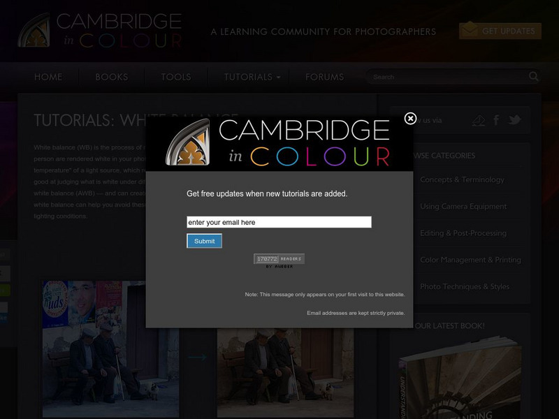 Cambridge University: White Balance Tutorial Website